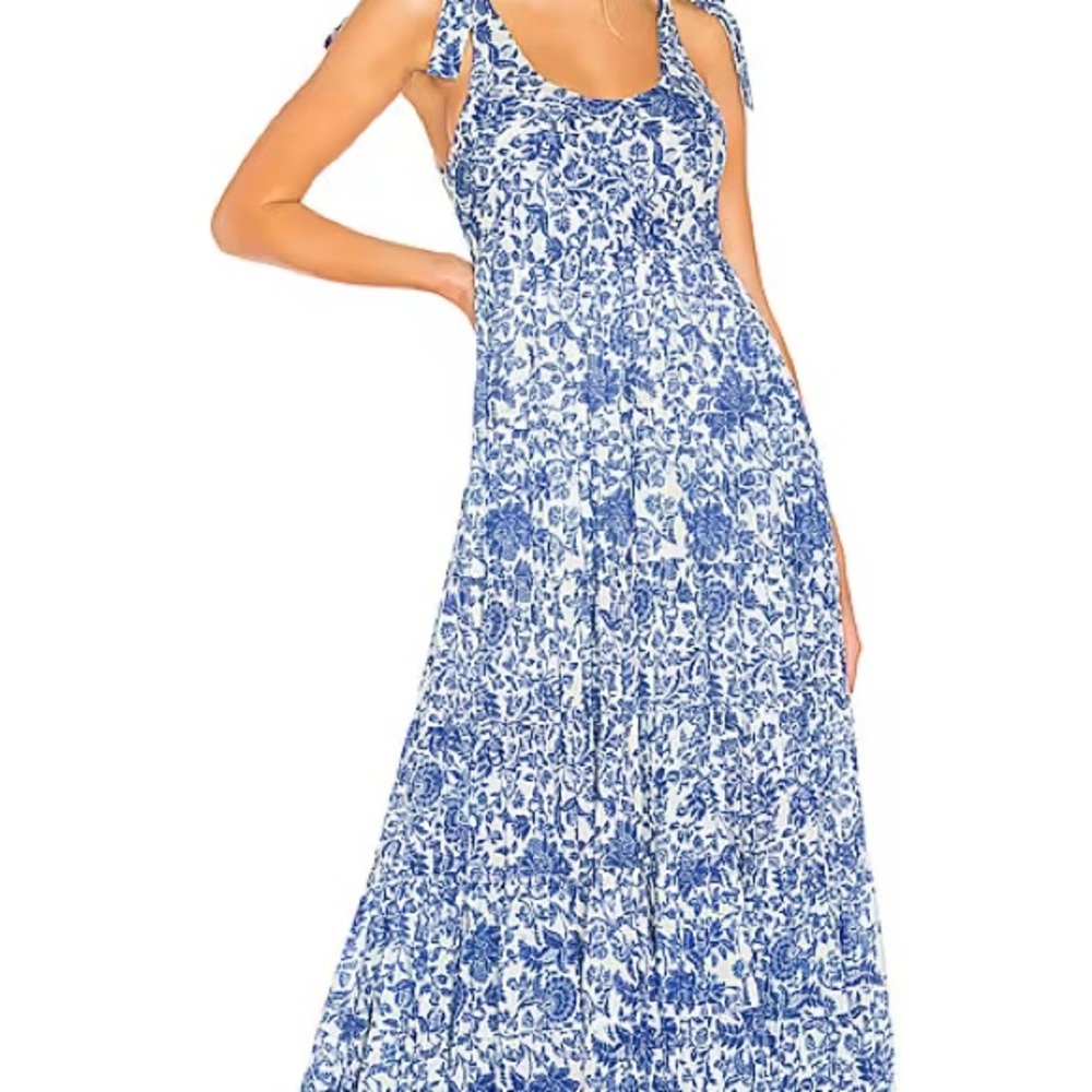 Free People Kika’s Midi Dress Ivory Combo